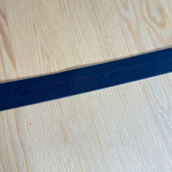 Calvin Klein Women’s Belt Studded Silver Vegan Leather Medium 90s 80s Grunge - Picture 5 of 6